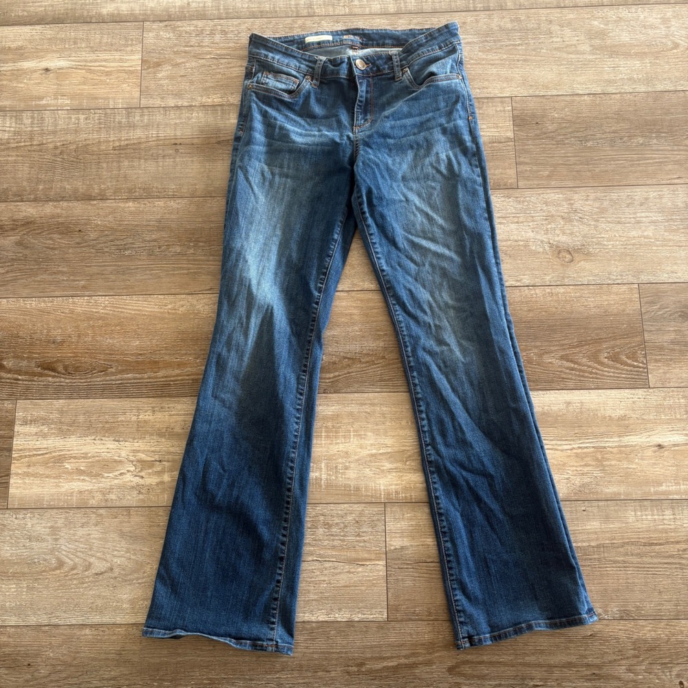Kut from the Kloth Baby Bootcut Jeans Women 10S Blue Mid Rise Stretch Denim